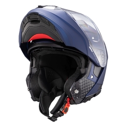 Capacete Texx Articulado Kratos Solid Azul Fosco Óculos Sol - loja online