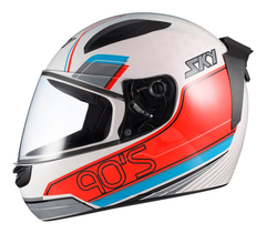 Capacete Fechado Sky Two Anos 90 - Diversas Cores