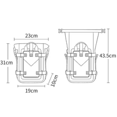 Imagem do Bolsa Estanque Alforge Frontal Bag Impermeável Motocicleta