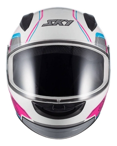 Capacete Fechado Sky Two Anos 90 - Diversas Cores