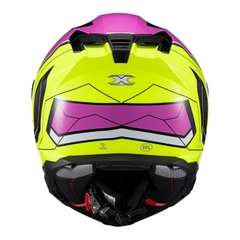 Capacete Texx Kaiman Teaser Feminino Rosa Verde