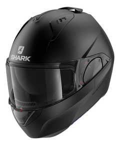 Capacete Shark Evo Es Blank Mat Kma Grafite Preto Fosco - Zum Acessórios para Motociclistas