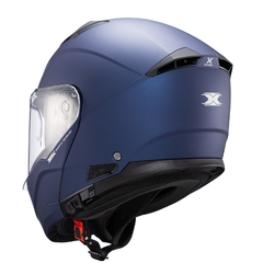 Capacete Texx Articulado Kratos Solid Azul Fosco Óculos Sol - Zum Acessórios para Motociclistas