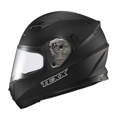 Capacete Texx Fechado Strike Trento Preto Fosco Motoqueiro - comprar online