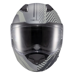 Capacete Texx Articulado Kratos Cyber Cinza Fosco Óculos - comprar online