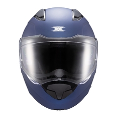 Capacete Texx Articulado Kratos Solid Azul Fosco Óculos Sol - loja online