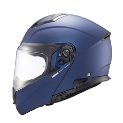 Imagem do Capacete Texx Articulado Kratos Solid Azul Fosco Óculos Sol