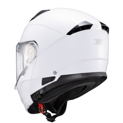 Capacete Texx Robocop Kratos Solid Branco Brilho Óculos