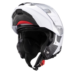 Capacete Texx Robocop Kratos Solid Branco Brilho Óculos - comprar online