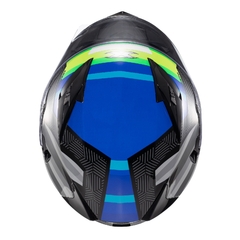 Capacete Texx Fechado Strike Trento Verd/Amarelo Brilho Moto - loja online