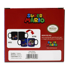 Caneca Mágica Super Mário Atras Caixa Leloeane Presentes