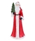 Enfeite Natalino Papai Noel em Resina Manto Vermelho