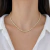 Colar Riviera Moissanite Cravação Inglesa 2mm