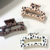 Broche cuadrada 12pcs animalprimt 8.5cm/ QY253023