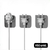 Colgadores autoadhesivos x50 / BL235-SCWHT149-5