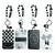 Porta sube negro y blanco Sweet / XJSN0016