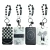 Porta Sube Negro y Blanco Sweet / XJSN0016