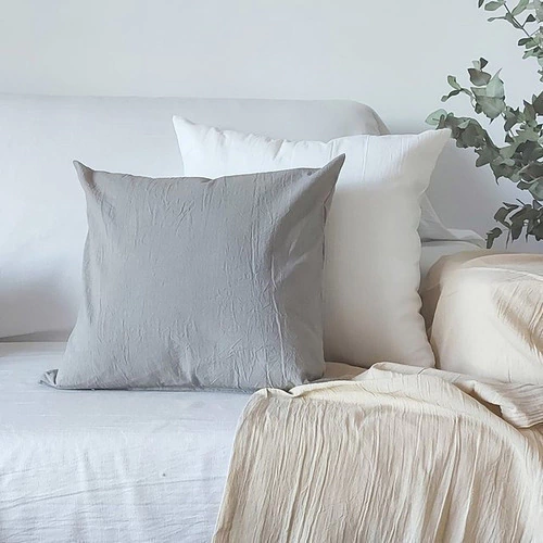 Funda Almohadon Lienzo Tusor 40x40 Cm Pack X 3