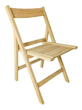 Silla De Madera Guayaibi Plegable Cruda Madera Dura
