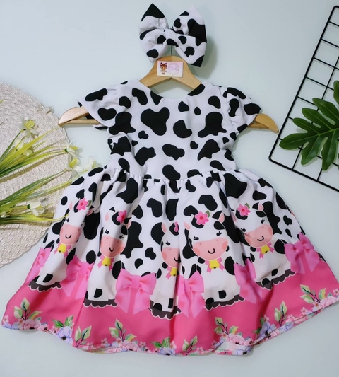 Vestido Infantil Luxo Fazendinha