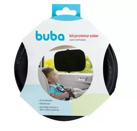 12 Protetor Solar Para Carro Com Ventosa Blackout 2und - Buba / 6kit