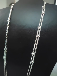 Cadena doble bolitas