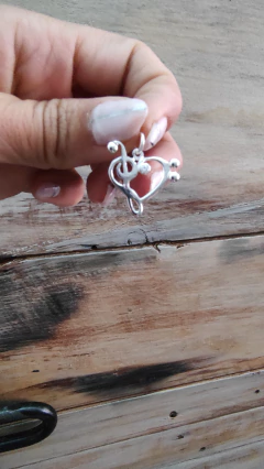 Dije clave de sol y clave de fa - tienda online