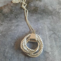 Conjunto argollas entrelazadas x 6