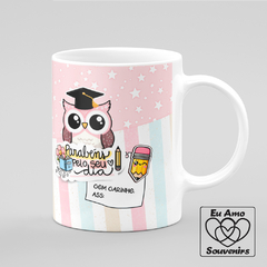 Caneca Parabéns Pelo Seu Dia - Eu Amo Souvenirs