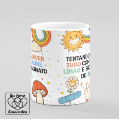 Caneca Tentando Resolver Tudo Com Vinagre Limão e Bicarbonato De Sódio - comprar online