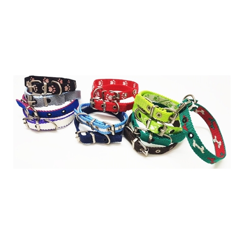 Collar de nylon 35 cm x 1,5 cm - 40 cm x 2cm