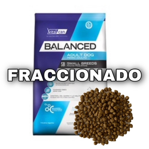 Fraccionado Balanced perro adulto razas pequeñas SB x 1 kg