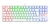 TECLADO MECANICO REDRAGON K552RGB KUMARA White ESP Blue/Red Switch - comprar online