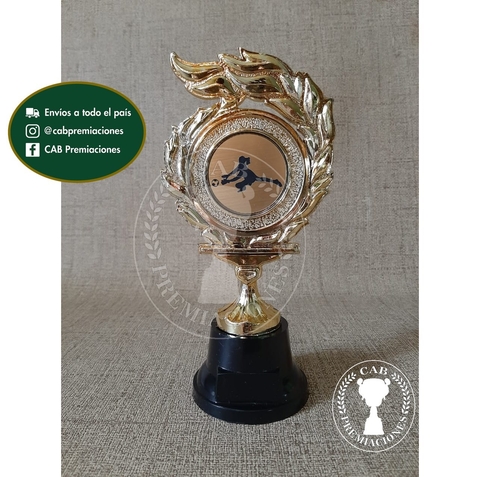 Trofeo Souvenir fútbol femenino arquera valla menos vencida en BN