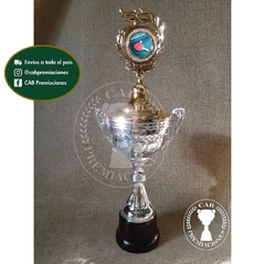 Copa plástica con asas y figura laurel c/centro ping pong BM - Comu - - comprar online