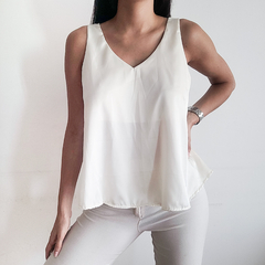 Musculosa saten bretel ancho en internet
