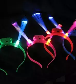 Vincha Rígida Luminosa Fibra Óptica x1