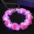 CORONITA - TIARA DE FLORES ROSAS CON LEDS - Emporio Distribuciones