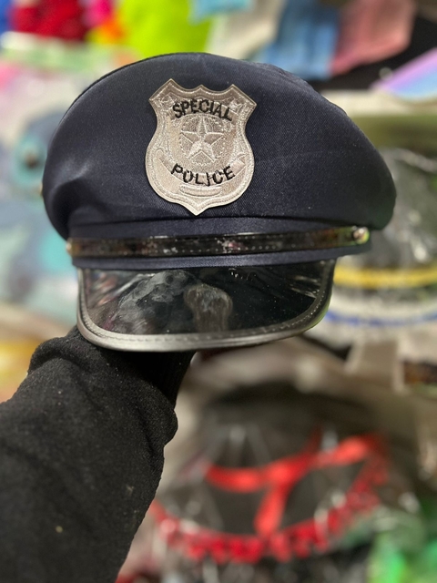 Gorro sombrero policia x1 u - comprar online