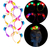 Vinchas Luces Led 4 Flores Goma Eva Cotillon Luminoso - comprar online