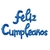 Globos Metalizados Feliz Cumpleaños Letra azul - comprar online