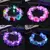 CORONITA - TIARA DE FLORES ROSAS CON LEDS en internet