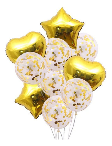 Set Globos DORADO ( 10 piezas ) - comprar online