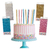 Velas Gibreadas Brillo X 12u - Turquesa en internet