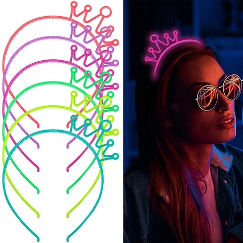 Vincha plastica Neón fluo x1 u