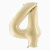 Globo Numero 32 Pulgadas CREMA - GRANDES - comprar online