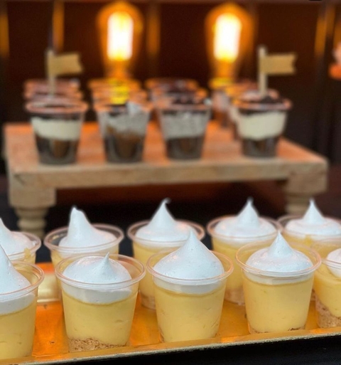 Vasos x 100 unidades postre plastico Shots ( 110 cc )