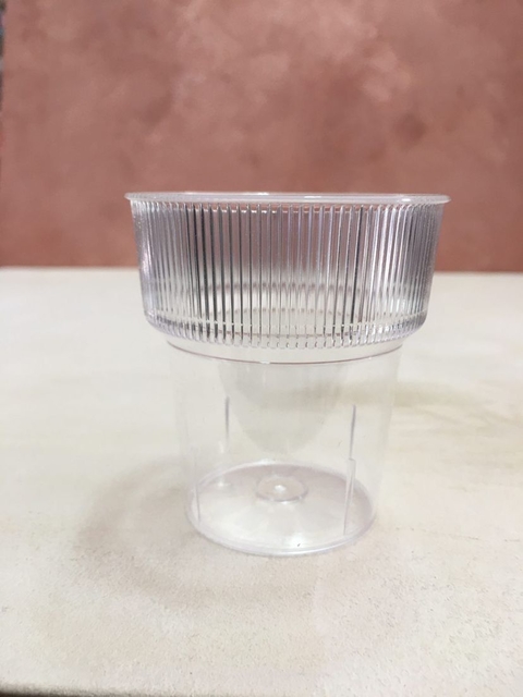 Vasos shot x 10 unidades detalle borde ( 160 cc )