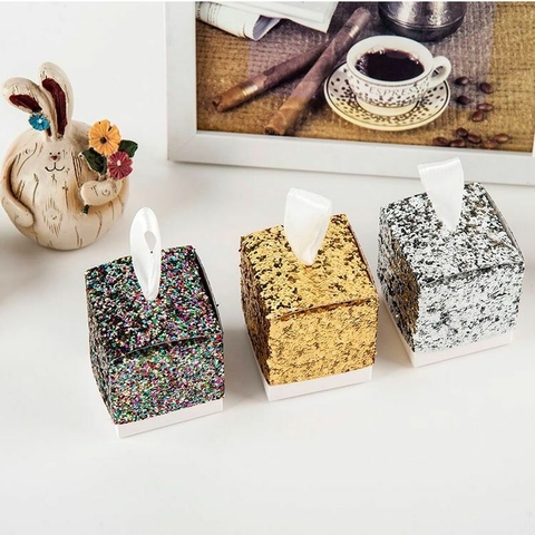 Mini cajitas glitter (5x5x5x) - comprar online