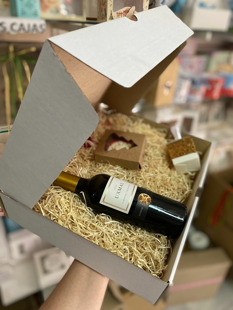 Caja corrugada BLANCA (32,5X25X7,5 cm) , una sola pieza PC
